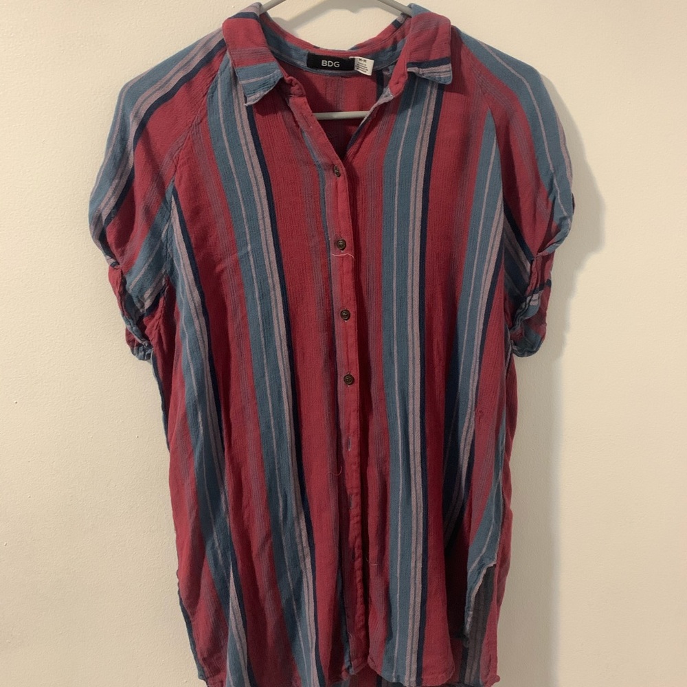 Red / Blue Button down